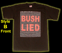 Bush Lied Front 300 Yellow Bush Lied Front 300 Yellow
